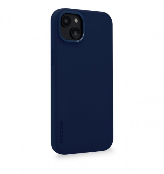 Decoded iPhone 14 Plus Cover Silikone Backcover Navy Peony