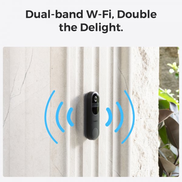 Reolink Video Doorbell Smart Video Dørklokke 2K Wi-Fi Sort