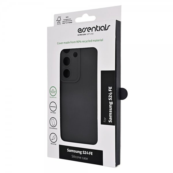 Essentials Samsung Galaxy S24 FE Cover Silikonecover Sort