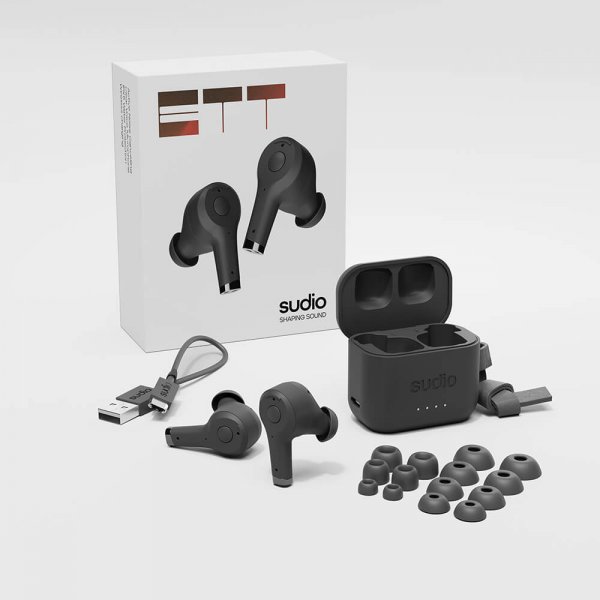 Sudio Hovedtelefoner Ett In-Ear TWS ANC Sort