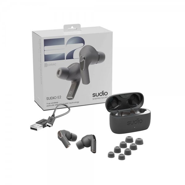 Sudio E2 Trådløse Høretelefoner In-Ear TWS ANC Sort