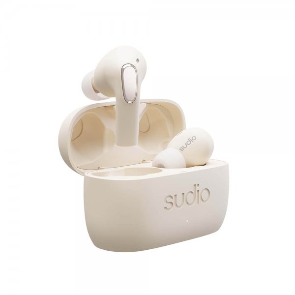 Sudio E2 Trådløse Høretelefoner In-Ear TWS ANC Chalk