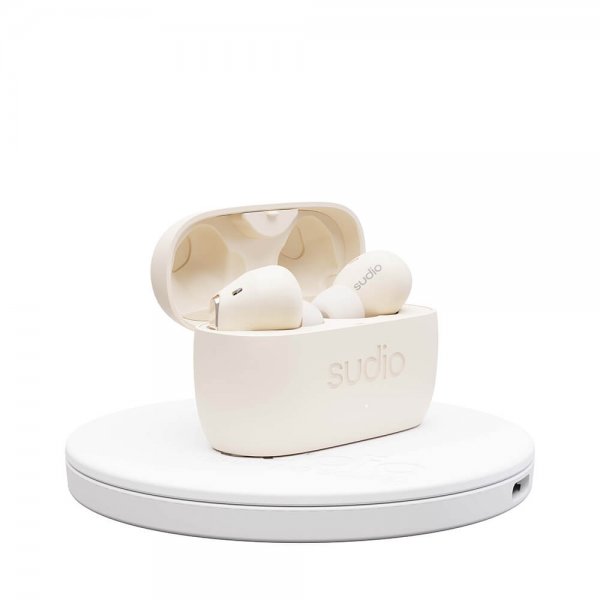 Sudio E2 Trådløse Høretelefoner In-Ear TWS ANC Chalk
