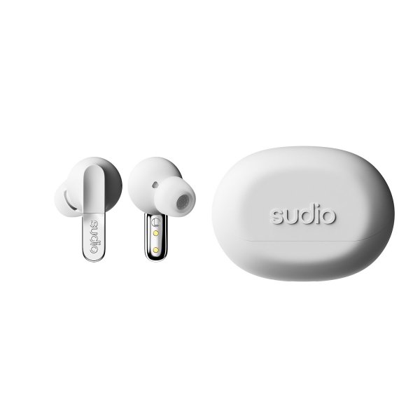 Sudio Trådløse Hovedtelefoner N3 Pro ANC Chrome White