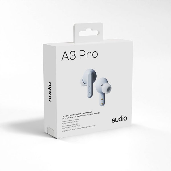 Sudio Trådløse Hovedtelefoner A3 Pro ANC Powder Blue