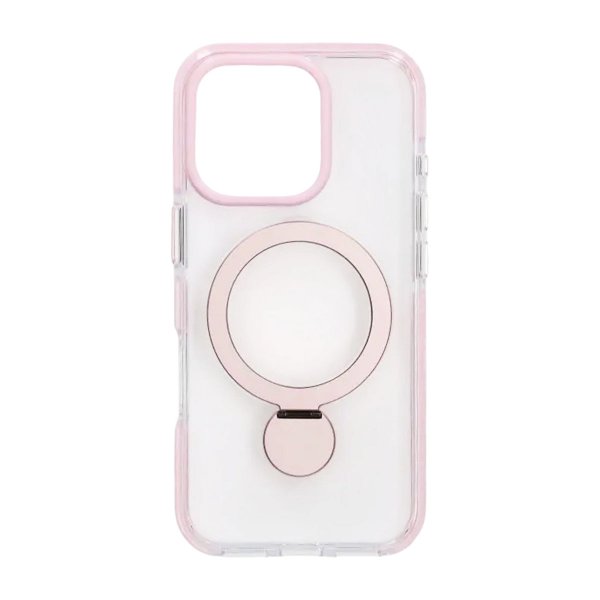 iPhone 16 Pro Max Cover Ringstander MagSafe Rosa