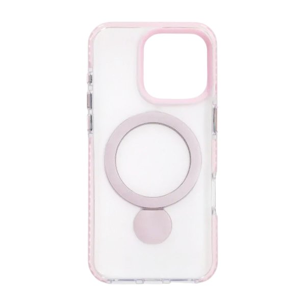 iPhone 16 Pro Cover Ringstander MagSafe Rosa