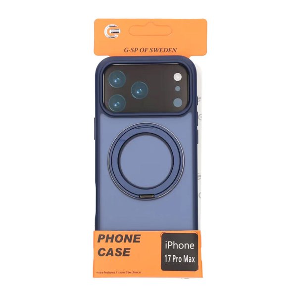 iPhone 17 Pro Max Cover Roterbart MagSafe Stativ Blå
