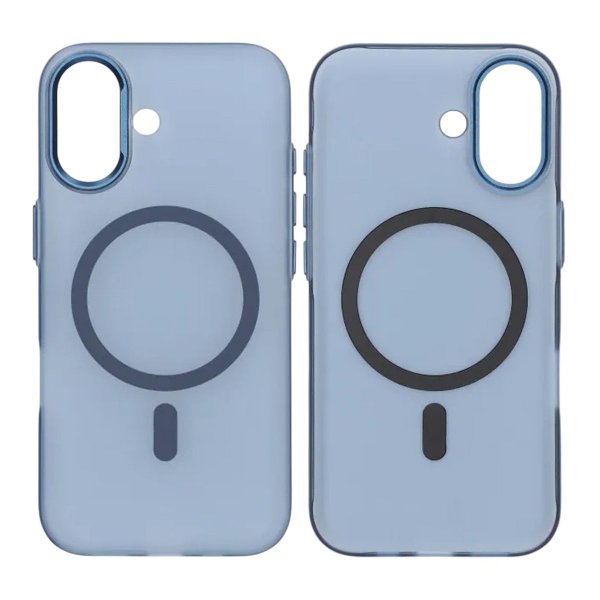 iPhone 17 Cover Kameraramme MagSafe Lyseblå