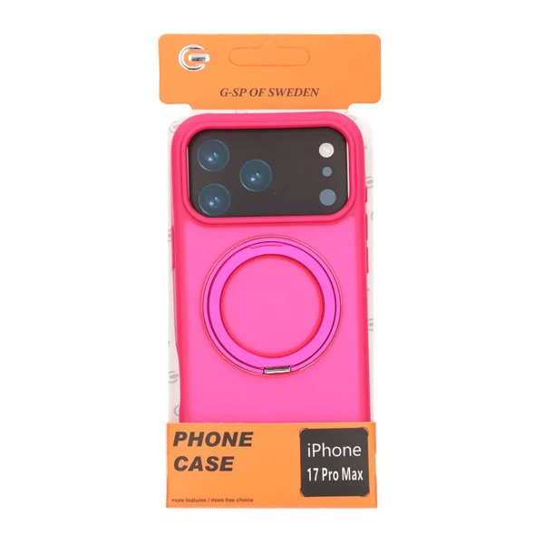 iPhone 17 Pro Max Cover Roterbar MagSafe Stander Rød