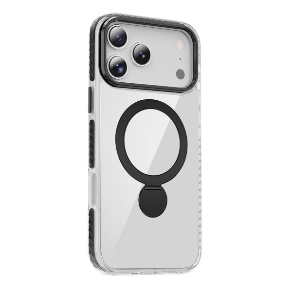 iPhone 17 Pro Cover Ringstativ MagSafe Sort