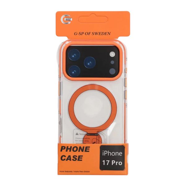 iPhone 17 Pro Cover Ringstativ MagSafe Orange