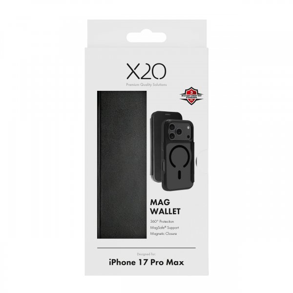 X2O iPhone 17 Pro Max Cover Mag Wallet Sort