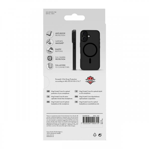 X2O iPhone 17 Cover Mag Frosted Sort