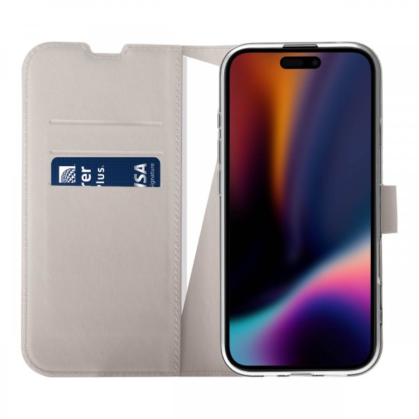 X2O iPhone 17 Etui Classic Wallet Greige