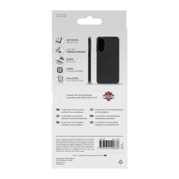 X2O Samsung Galaxy A17 Cover Crystal Clear Transparent
