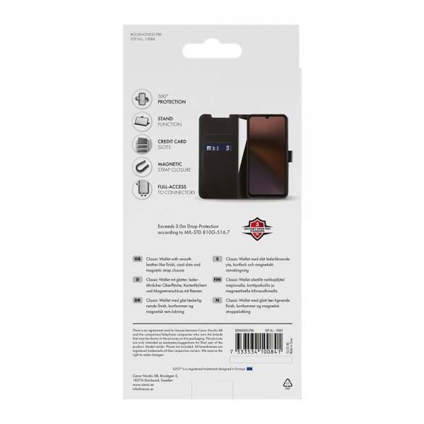 X2O Honor X5c Plus Etui Classic Wallet Sort