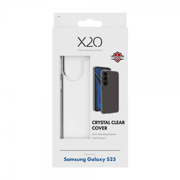 X2O Samsung Galaxy S25 Cover Krystalklar Transparent
