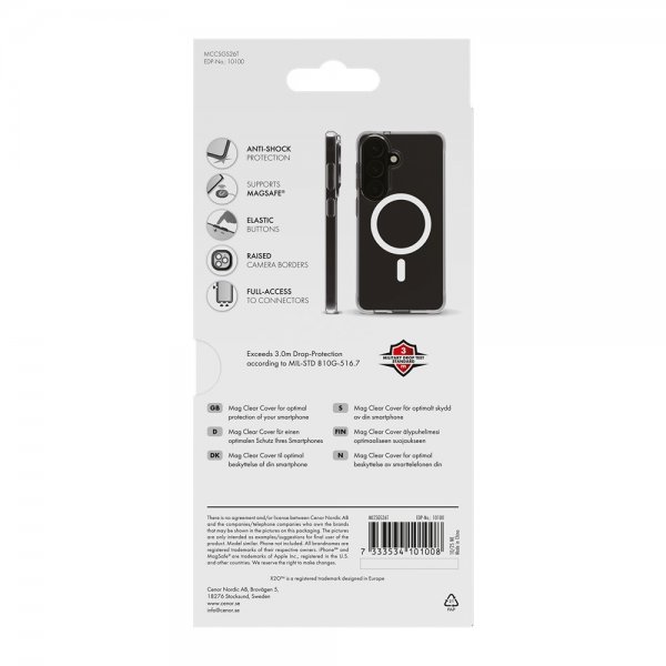 X2O Samsung Galaxy S26 Cover Mag Clear Transparent