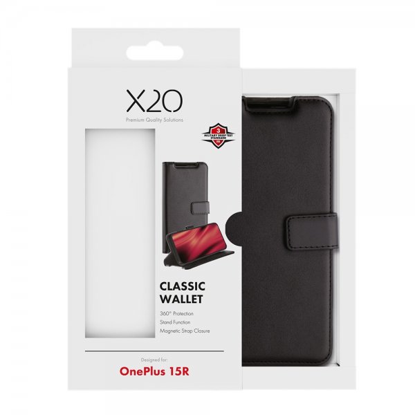 X2O OnePlus 15R Etui Classic Wallet Sort