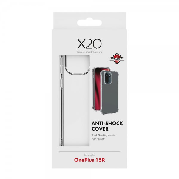 X2O OnePlus 15R Anti-Shock Transparent Cover