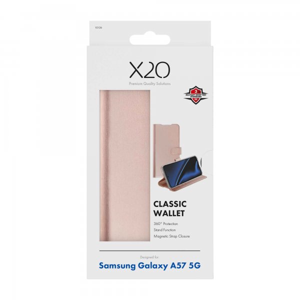 X2O Samsung Galaxy A57 Etui Classic Wallet Roseguld