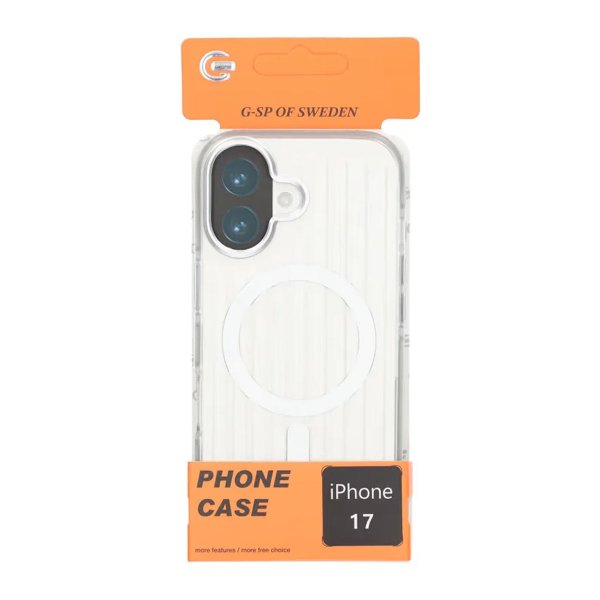 iPhone 17 Cover Riflet MagSafe Sølv