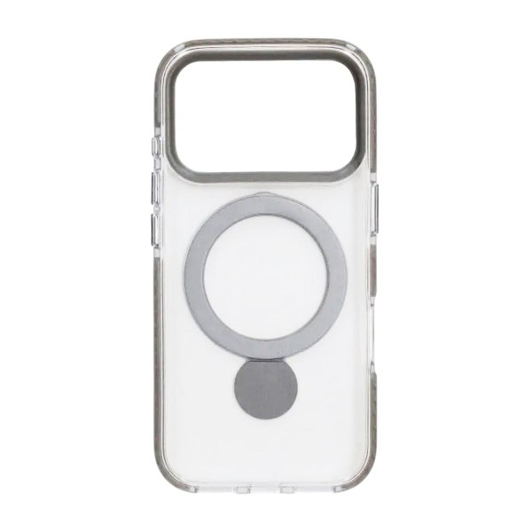iPhone 17 Pro Max Cover Ringstander MagSafe Grå Transparent