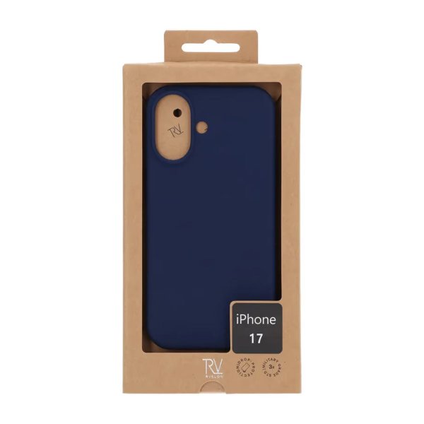 Rvelon iPhone 17 Cover Silikone MagSafe Mørkeblå