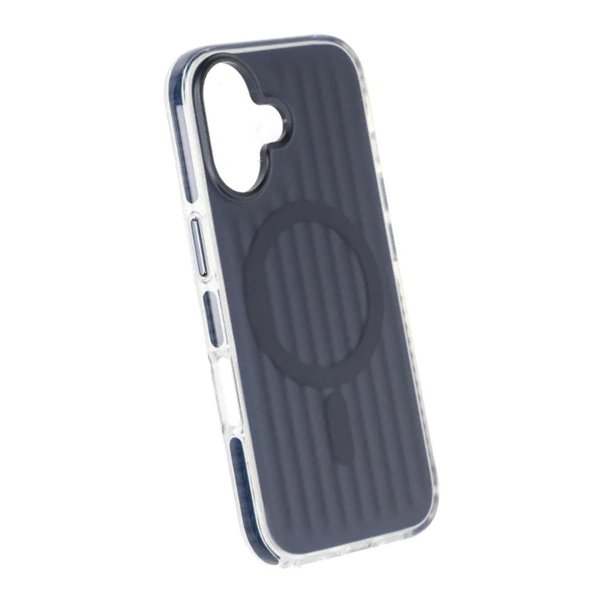 iPhone 17 Cover Bølget MagSafe Mørkeblå