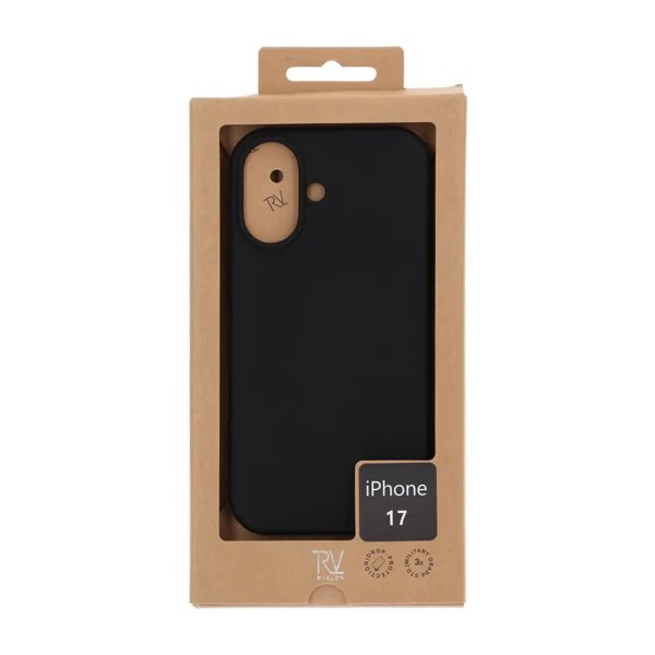 Rvelon iPhone 17 Cover Silikone MagSafe Sort