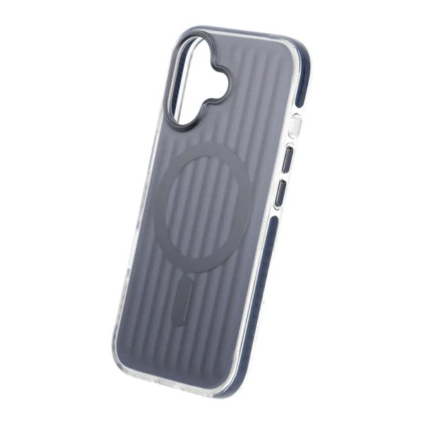 iPhone 17 Cover Bølget MagSafe Mørkeblå