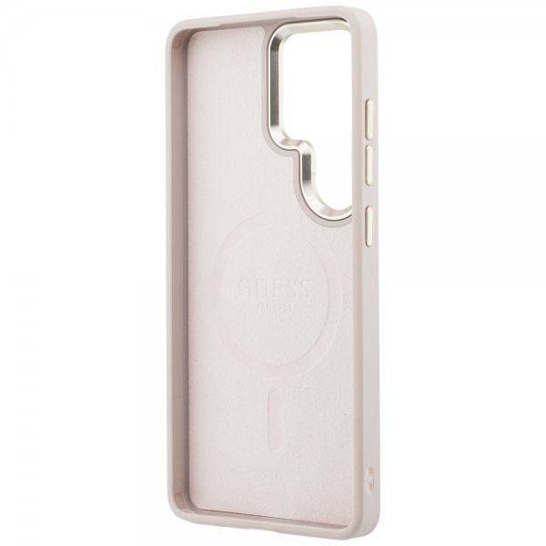 Guess Samsung Galaxy S26 Ultra Cover 4G Præget MagSafe Rosa