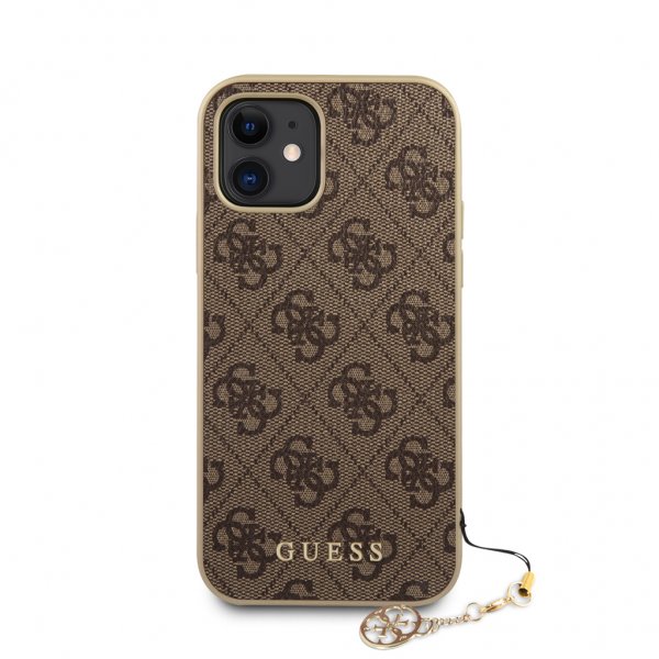 Guess iPhone 12 Mini Cover 4G Charms Brun