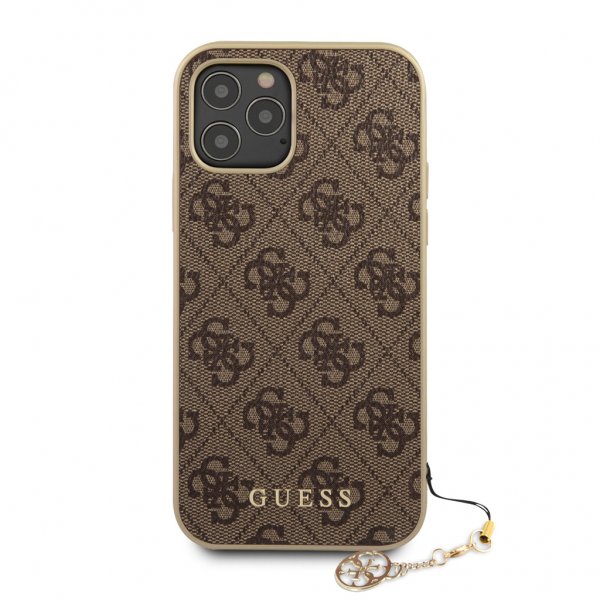 Guess iPhone 12 Pro Max Cover 4G Charms Brun