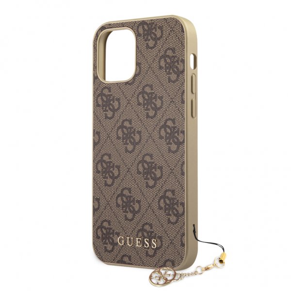 Guess iPhone 12 Pro Max Cover 4G Charms Brun