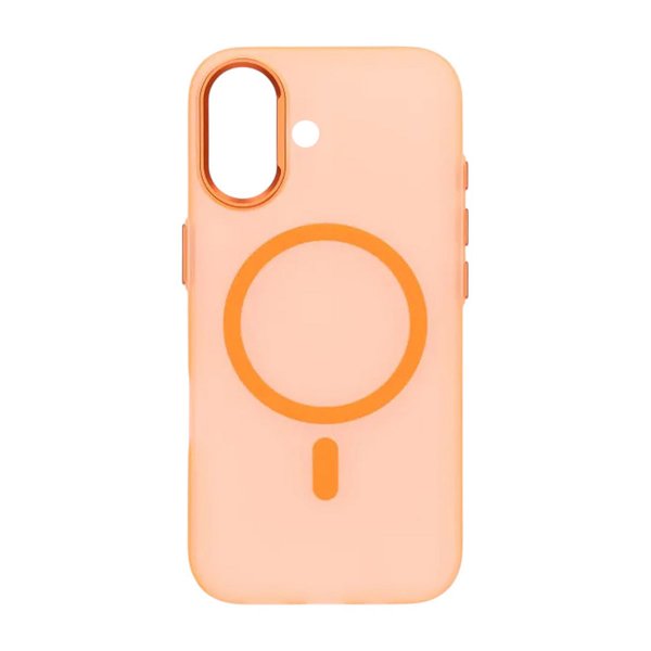 iPhone 17 Cover Kameraramme MagSafe Gennemsigtig Orange