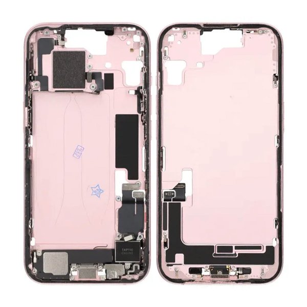 Midterramme med smådele til iPhone 15 - Pink OEM