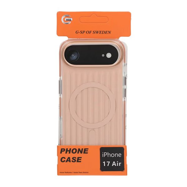 iPhone Air Cover Bølget MagSafe Lysebrun