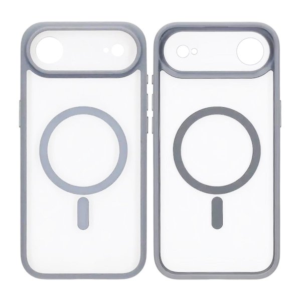 iPhone Air Cover Kamerakant MagSafe Grå Transparent