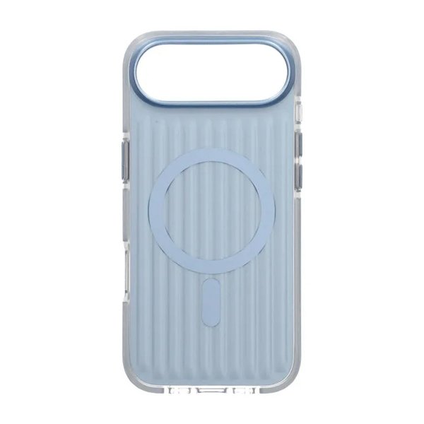 iPhone Air Cover Bølget MagSafe Lyseblå