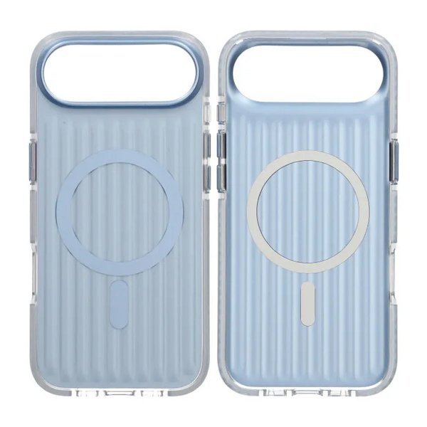 iPhone Air Cover Bølget MagSafe Lyseblå