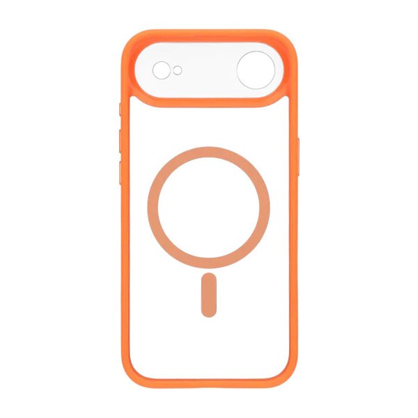 iPhone Air Cover Kamerasarg MagSafe Orange Gennemsigtig