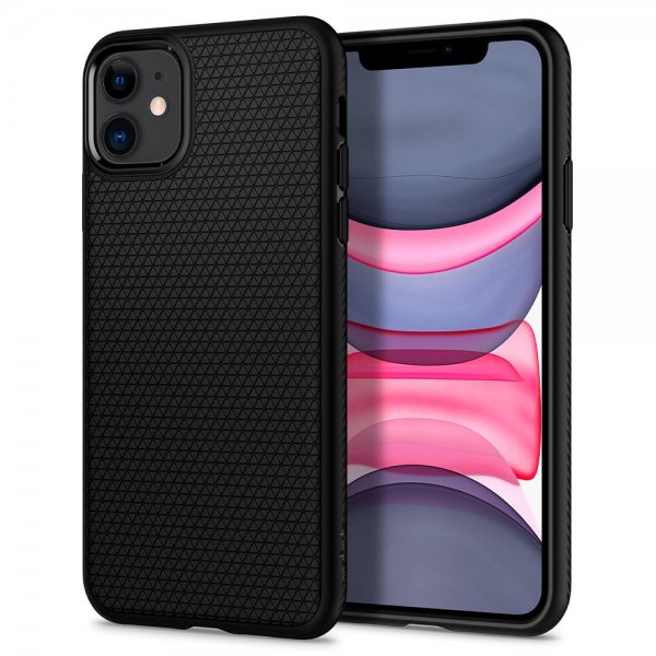 Spigen iPhone 11 Cover Liquid Air Matte Black