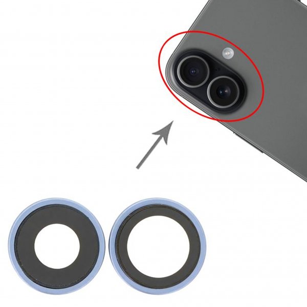 Kameralinser med ram til iPhone 17 - Blå
