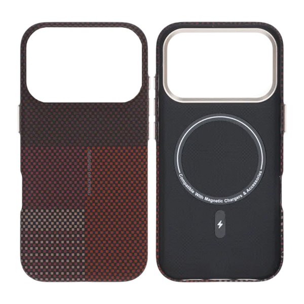iPhone 17 Pro Cover Aramidfiber MagSafe Rød