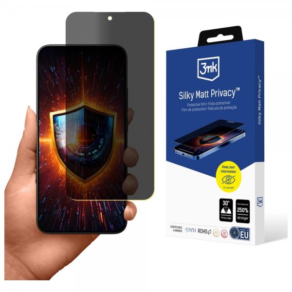 3mk Xiaomi 15T Skærmbeskyttelse Silky Mat Privacy