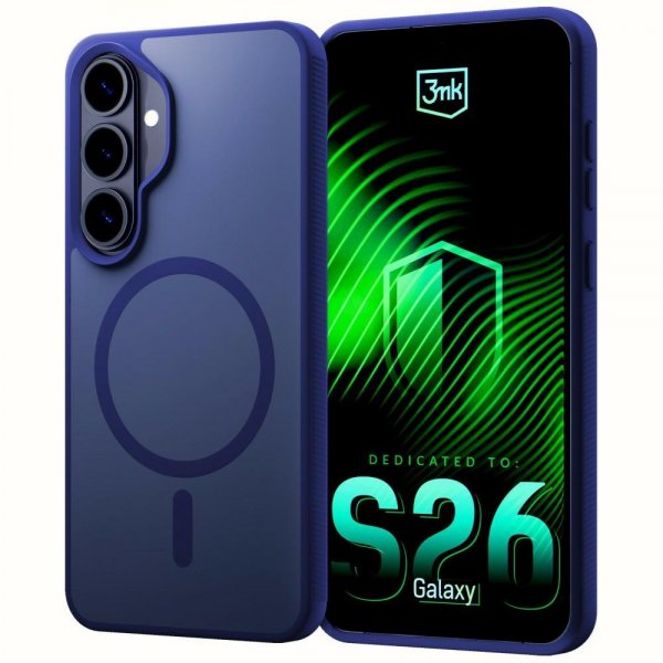 3mk Samsung Galaxy S26 Skal Smoke MagCase Blå