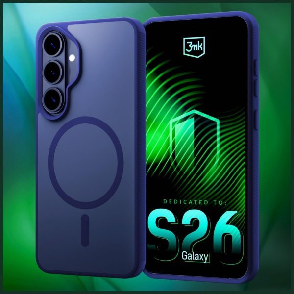 3mk Samsung Galaxy S26 Skal Smoke MagCase Blå