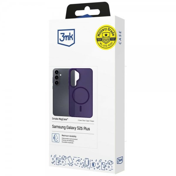 3mk Samsung Galaxy S26 Cover Smoke MagCase Lilla